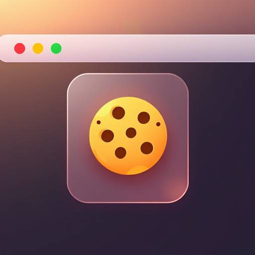 Ilustración de una cookie en un navegador web
